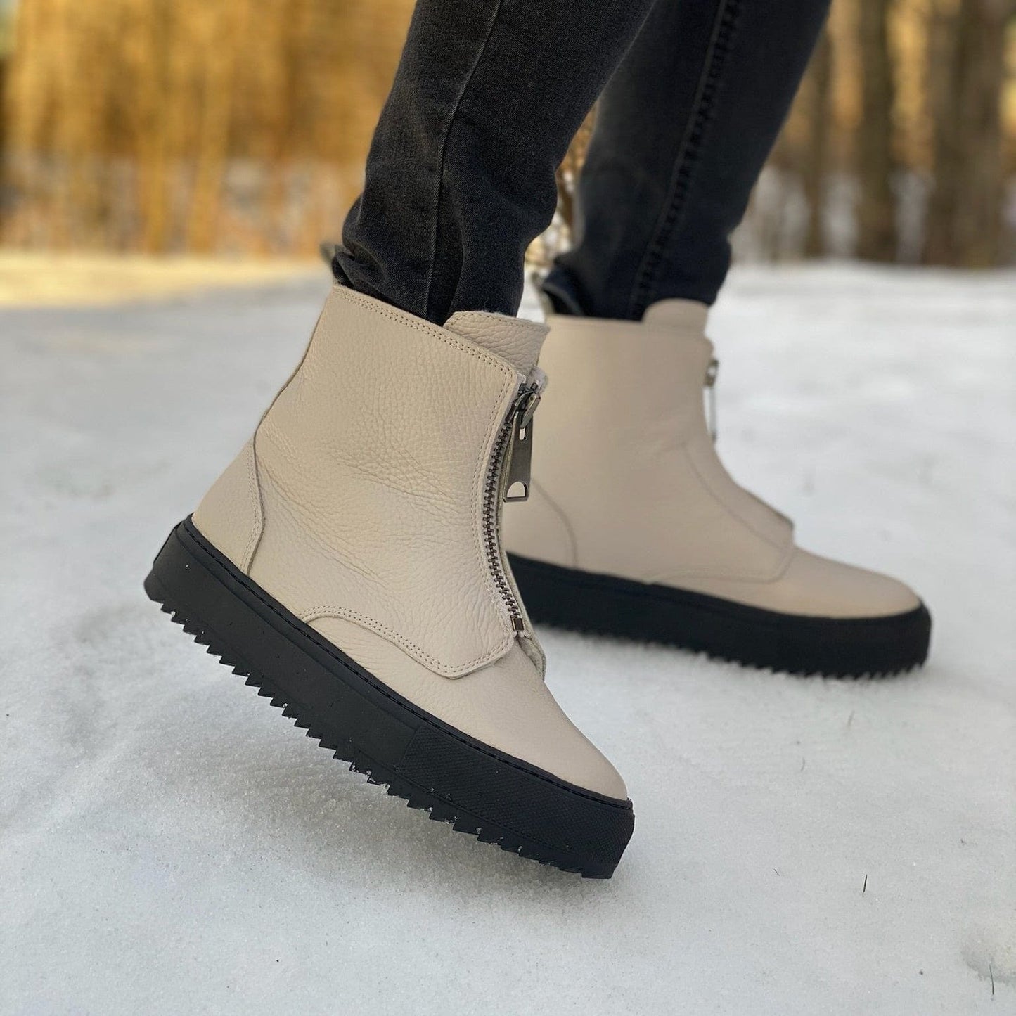 Sapatos Boots Molly sneaker med fór | Offwhite