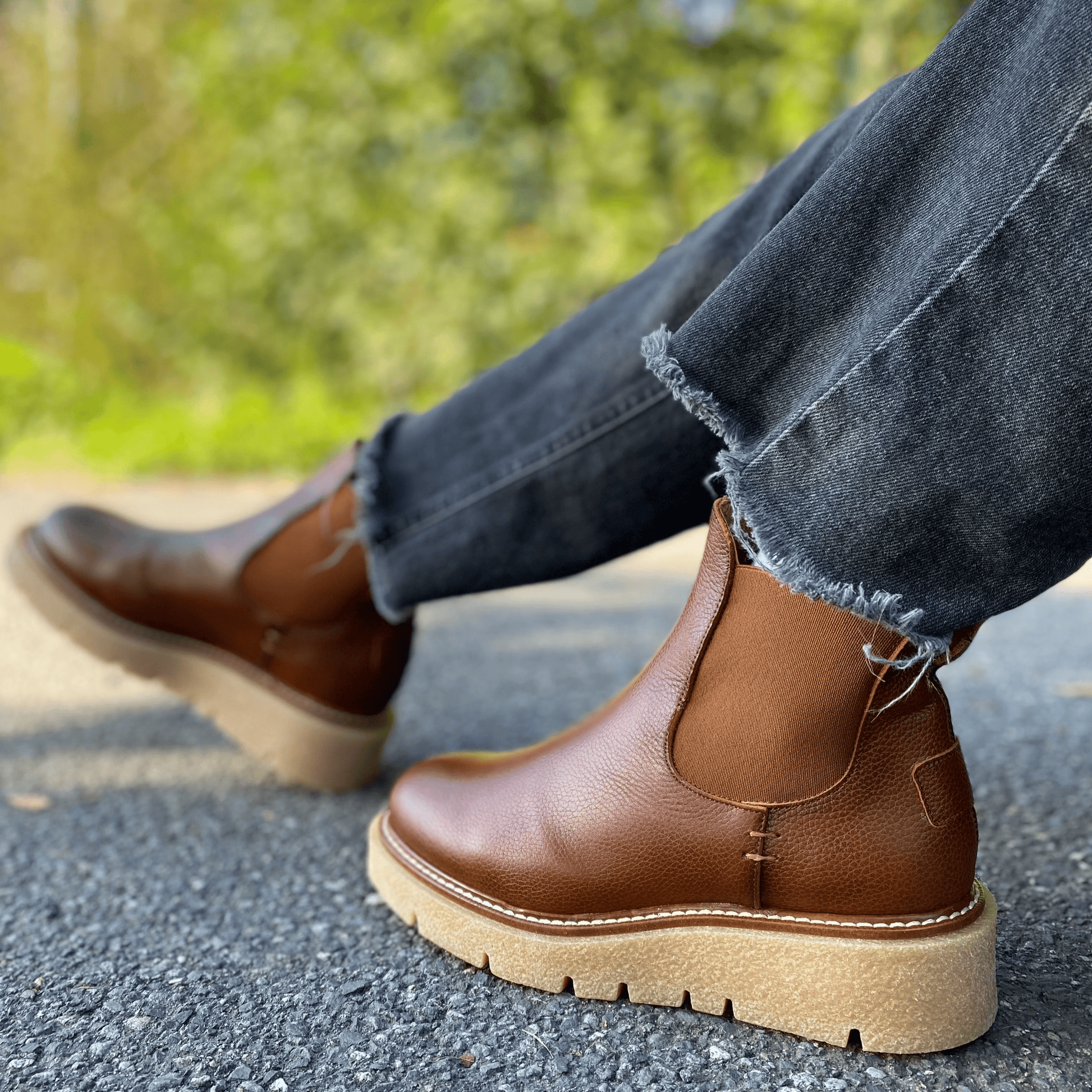 Sapatos Boots Neva Chelsea boots, Cognac