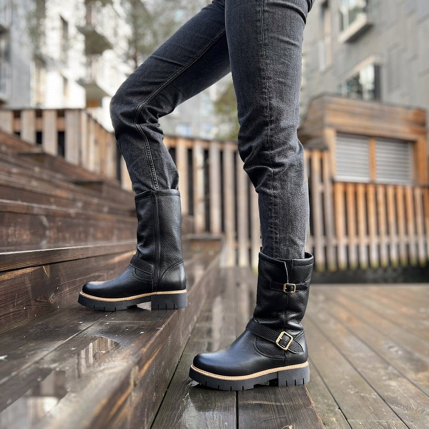 Sapatos Boots Olea vintersko | Sort