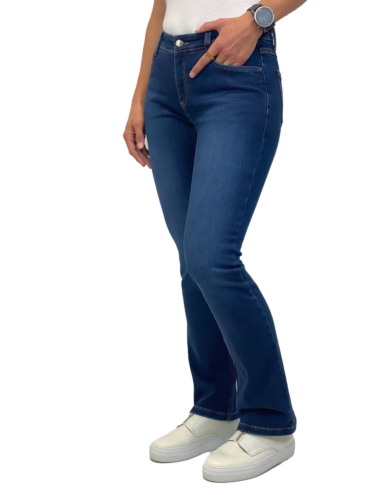 Sapatos Bukser Bootcut jeans short, Authentic blue