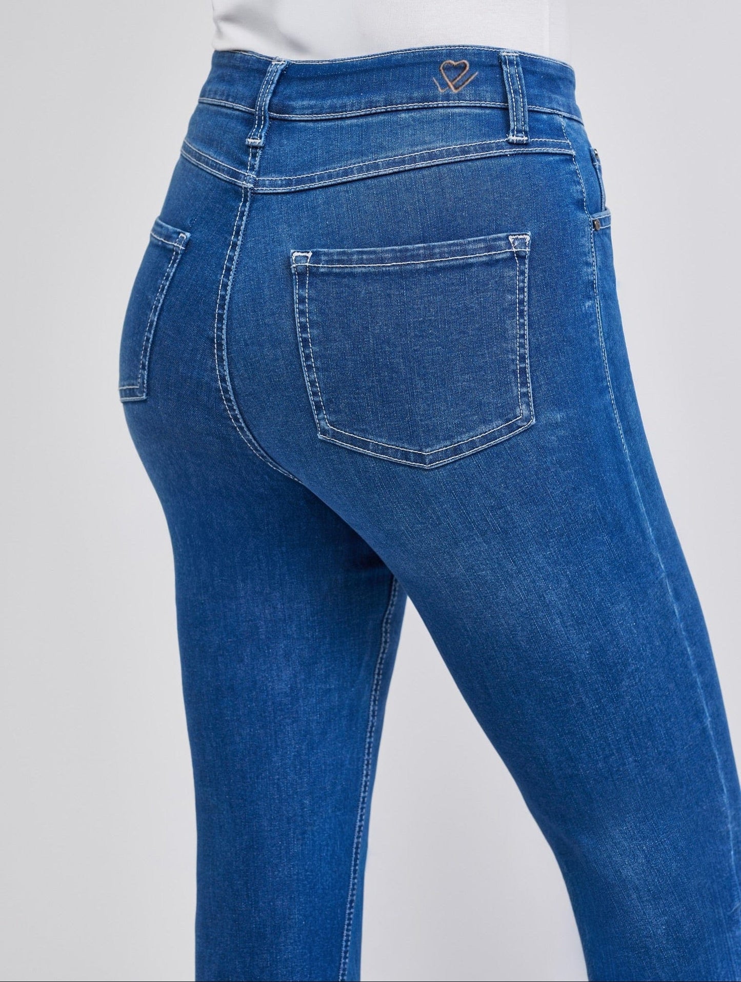 Sapatos Bukser High Waist Bootcut | Authentic Brilliant blue