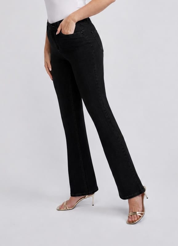 Sapatos Bukser High waist Bootcut | Forever Pure Black