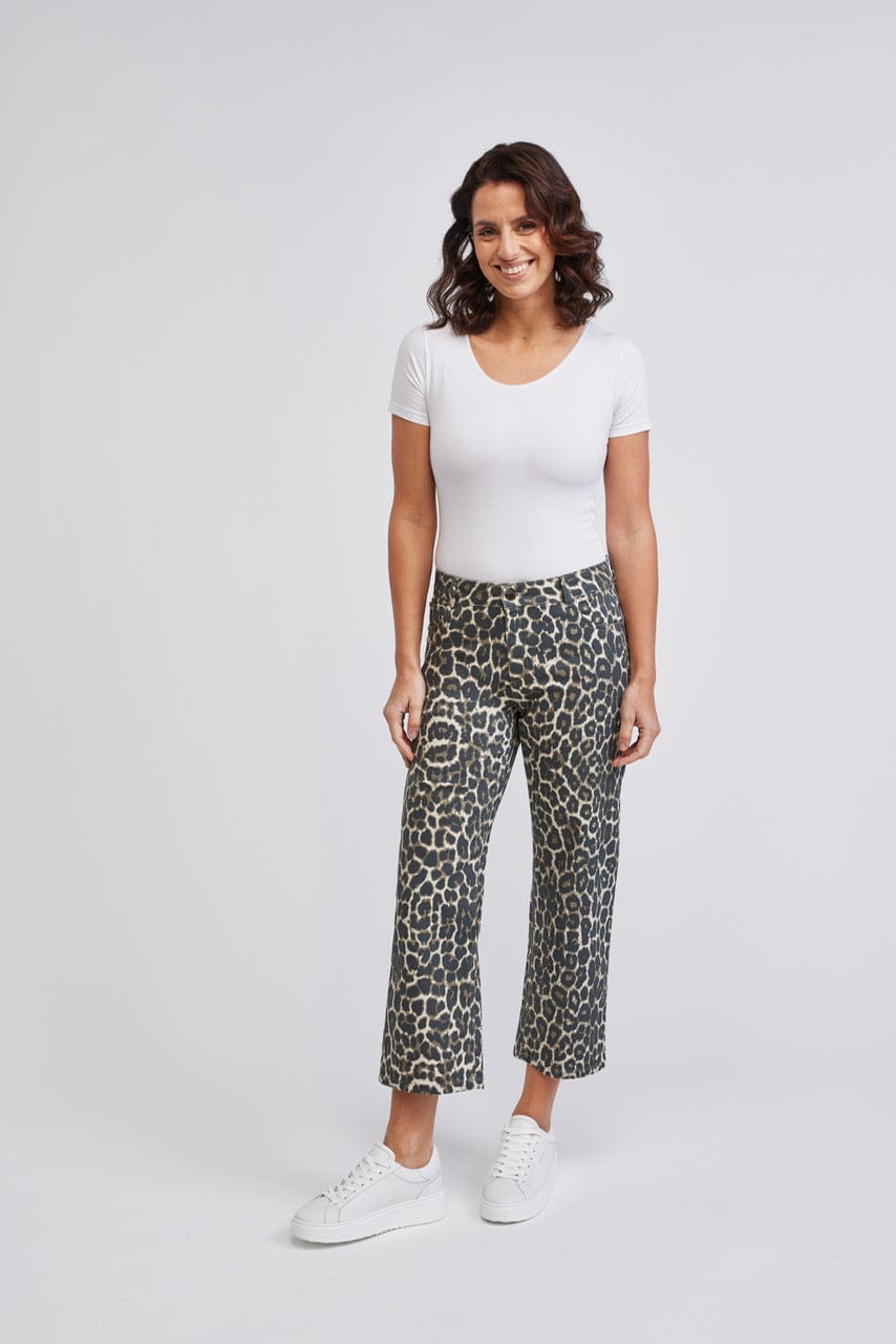 Sapatos Bukser Relaxed Straight Ankle | Leo print