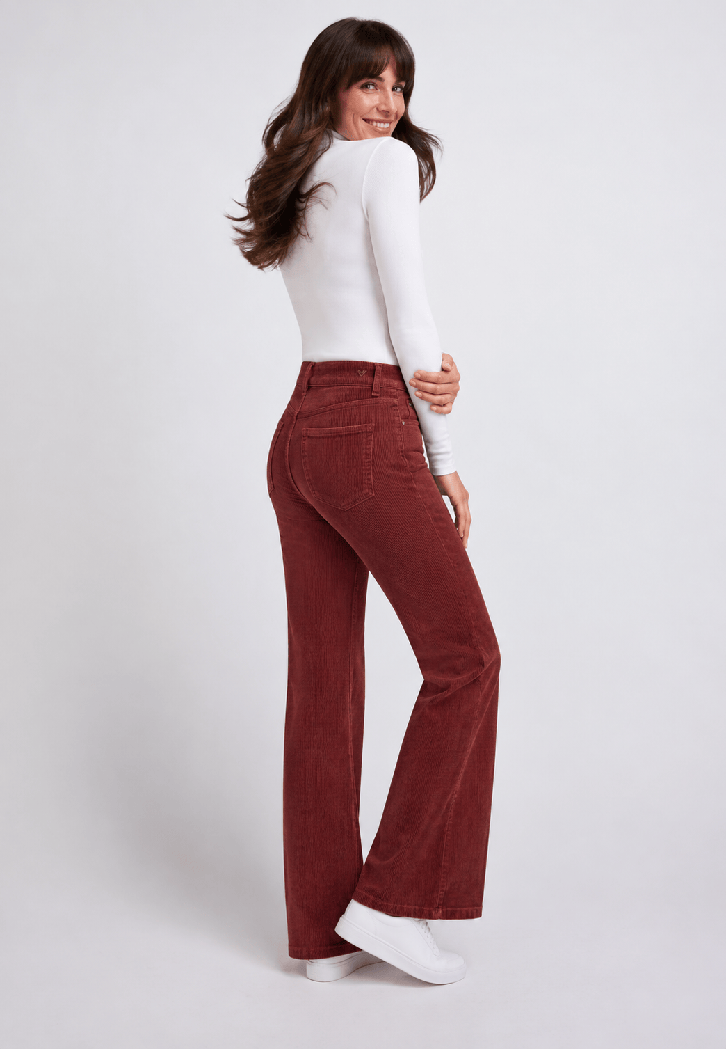 Sapatos Bukser Relaxed wide jeans | Burgunder