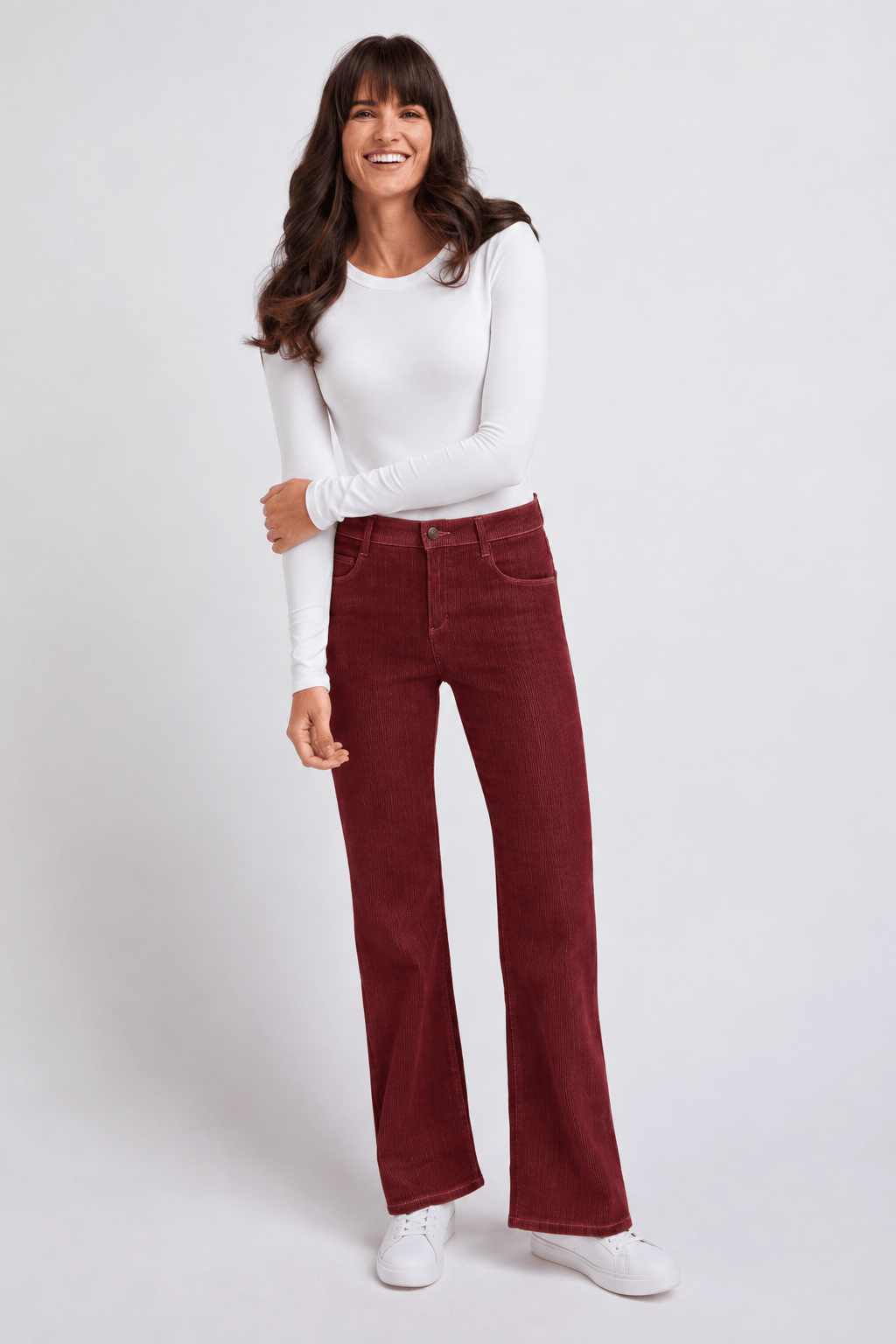 Sapatos Bukser Relaxed wide jeans | Burgunder