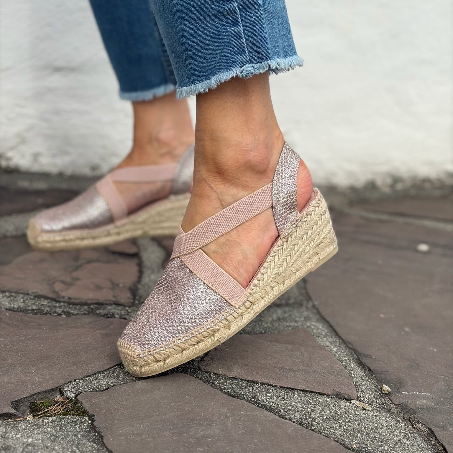 Sapatos Espadrillos Gaia espadrillos | Rosa glitter