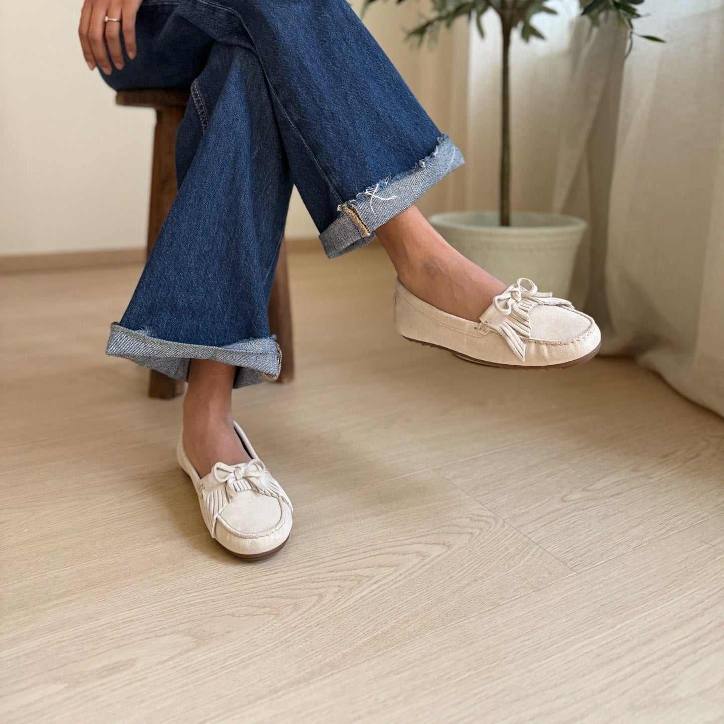 Sapatos Mokkasiner Ally mokkasin | Offwhite