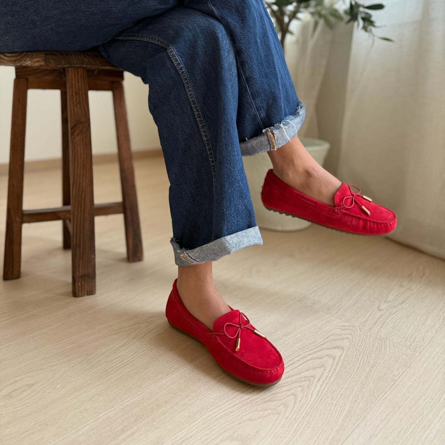 Sapatos Mokkasiner Ally mokkasin | Rød