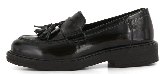 Sapatos Mokkasiner Anna mokkasin | Sort lakk