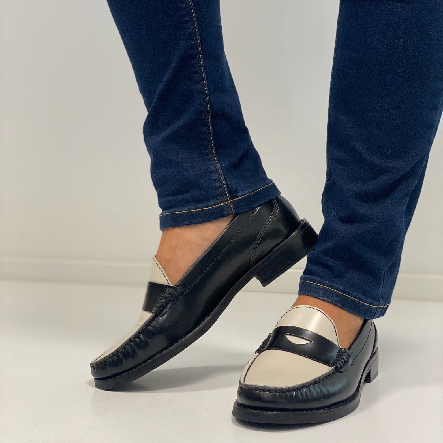 Jeans Fotter Zapatos Cally Moccasin Black