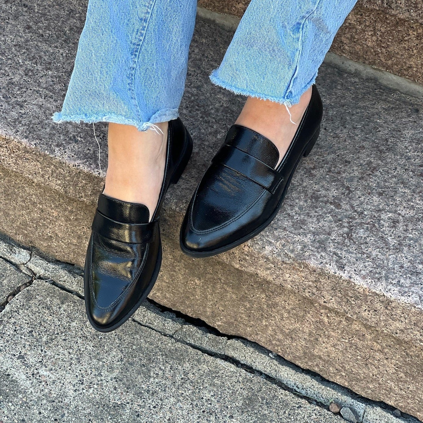 Sapatos Mokkasiner Christel mokkasin | Sort lakk