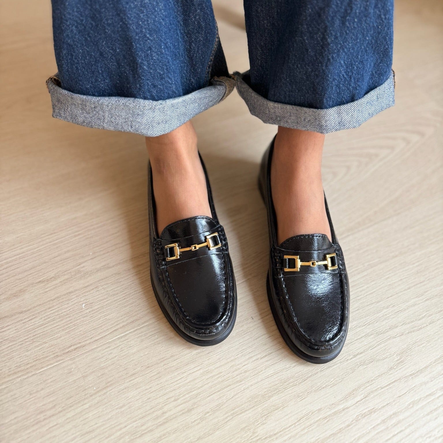 Sapatos Mokkasiner Diana mokkasin | Sort lakk