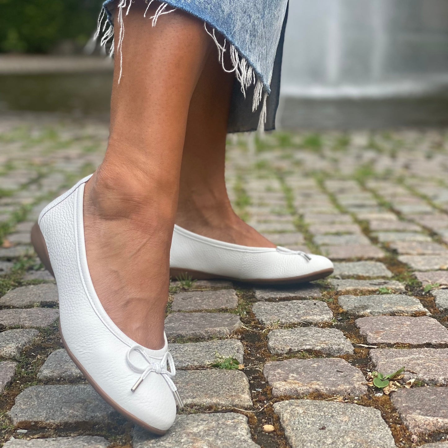 Sapatos Mokkasiner Elle ballerina Hvit