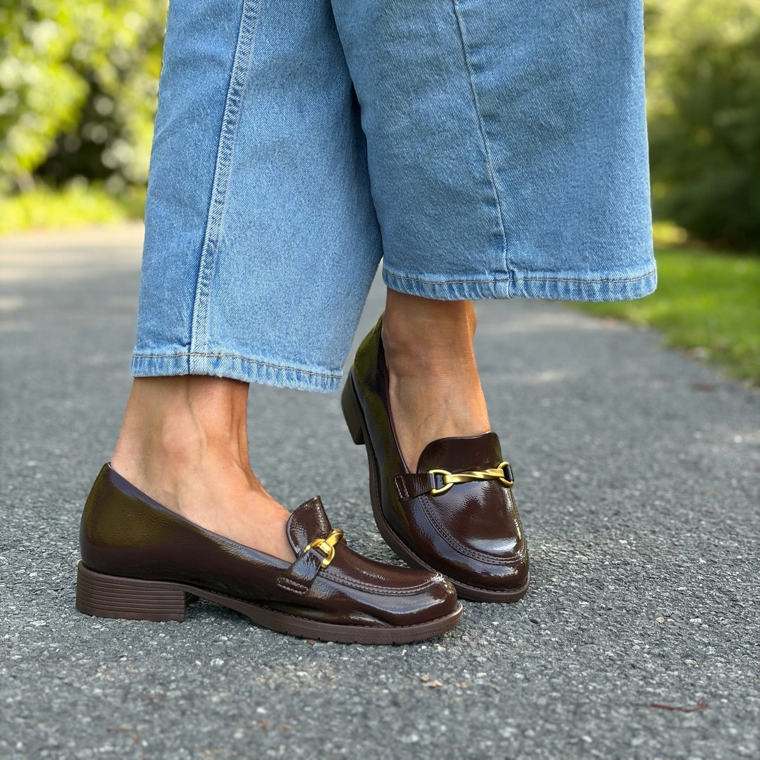 Sapatos Mokkasiner Lena mokkasin | Brun lakk