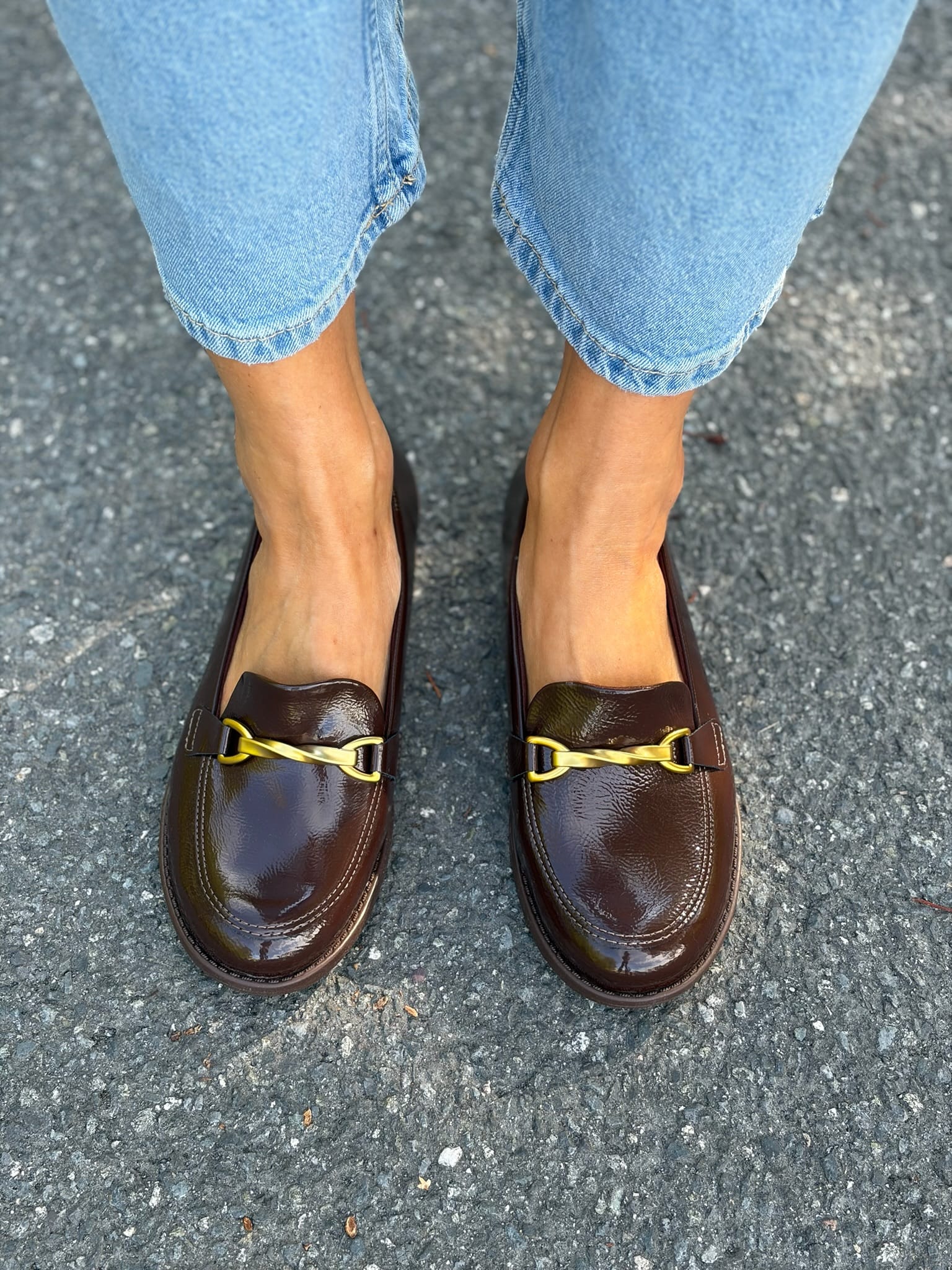 Sapatos Mokkasiner Lena mokkasin | Brun lakk