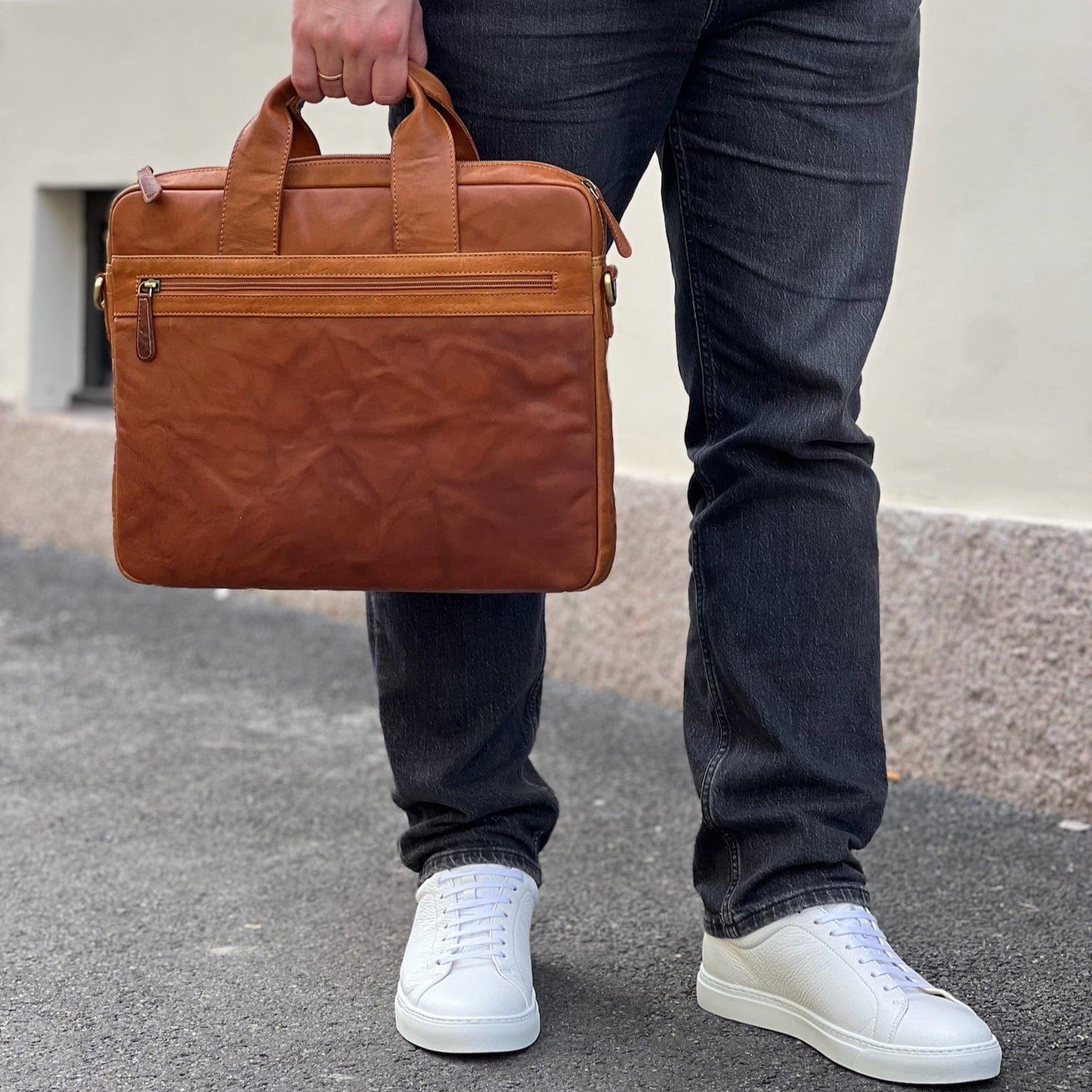 Sapatos PC-vesker Noa laptopveske | Cognac