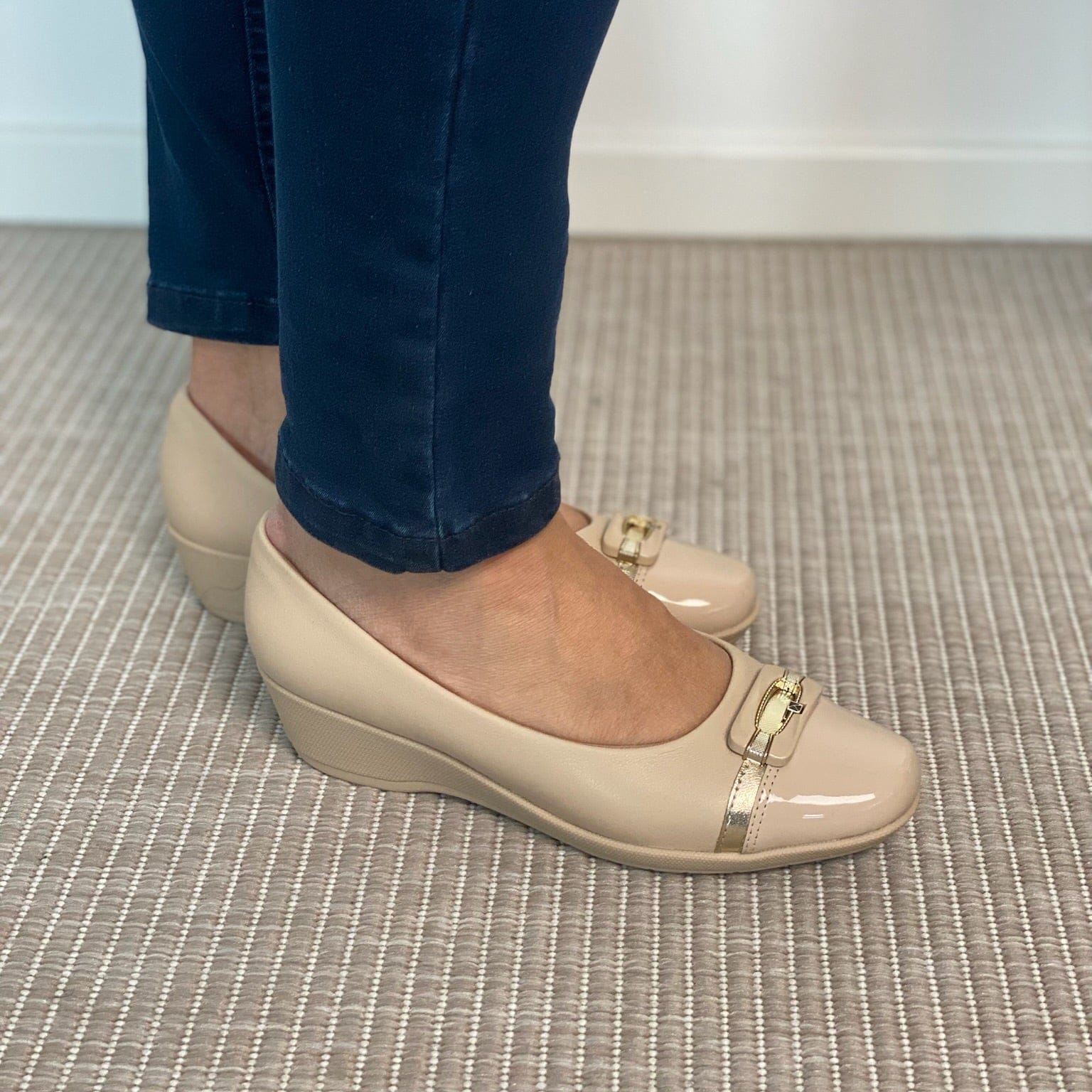 Sapatos Pumps Ivone kilehæl | Beige