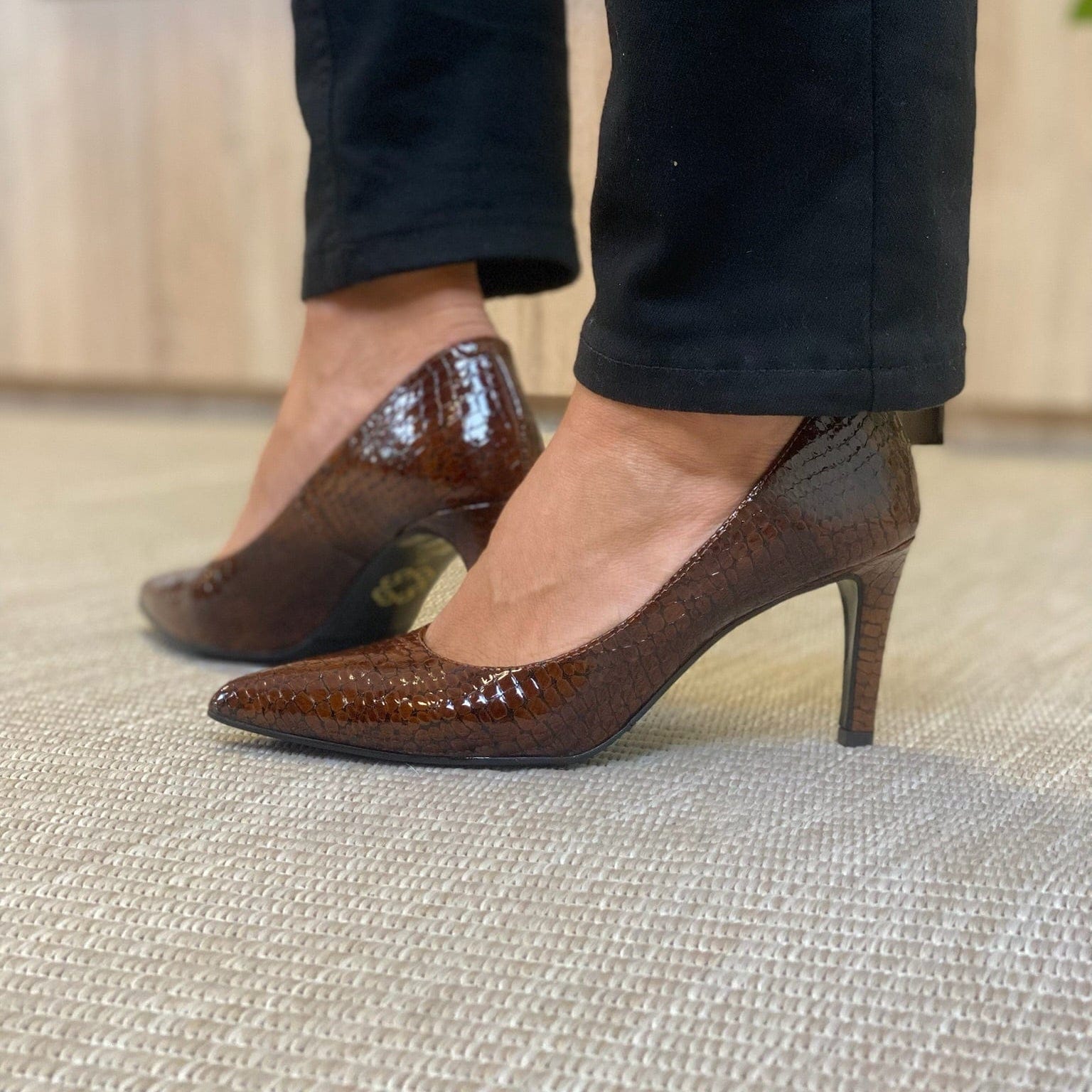 Sapatos Pumps Sval pumps | Brun croco