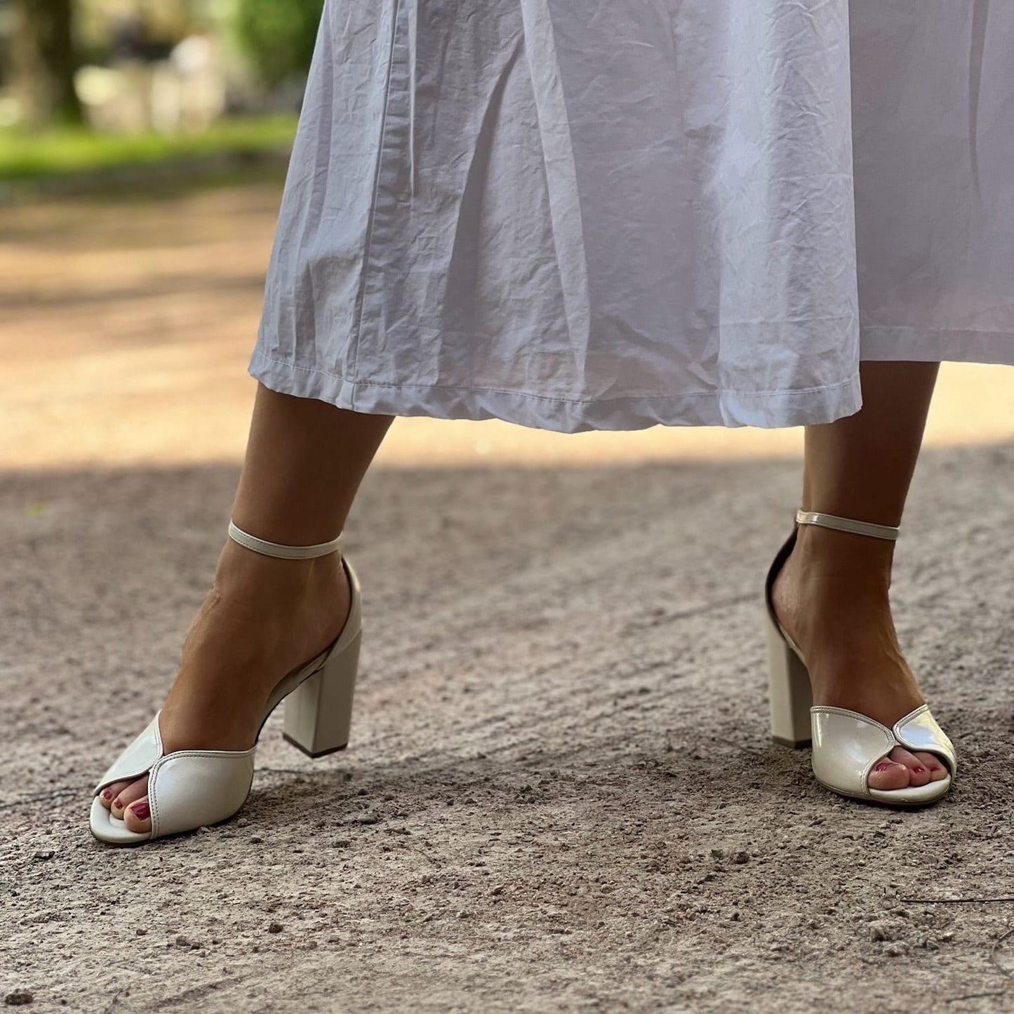 Sapatos Sandaler Rafa sandal | Offwhite lakk