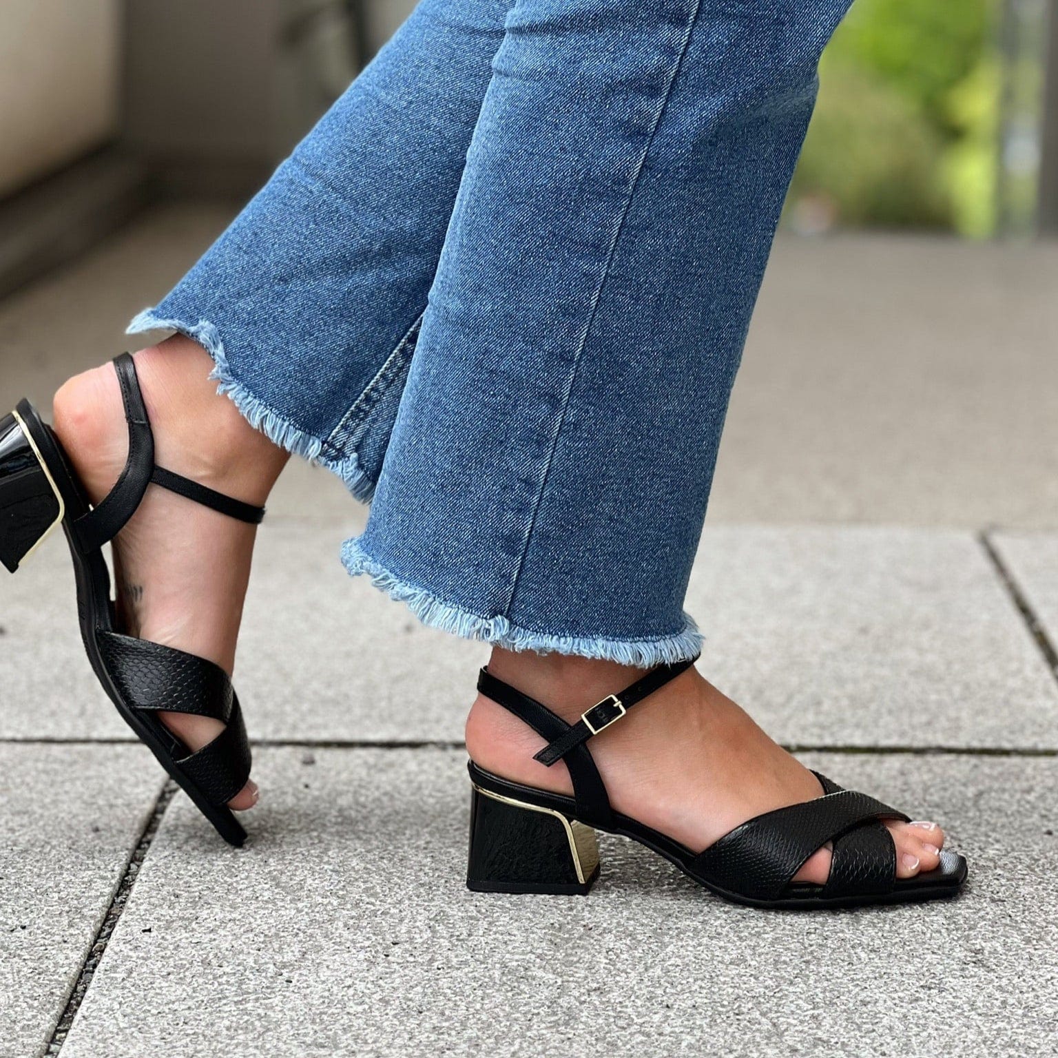 Sapatos Sandaler Rene sandal | Sort