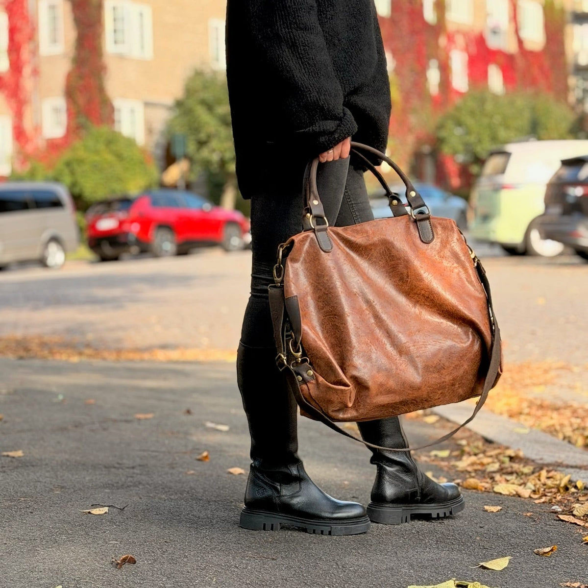 Sapatos Skuldervesker Andrea veske | Cognac