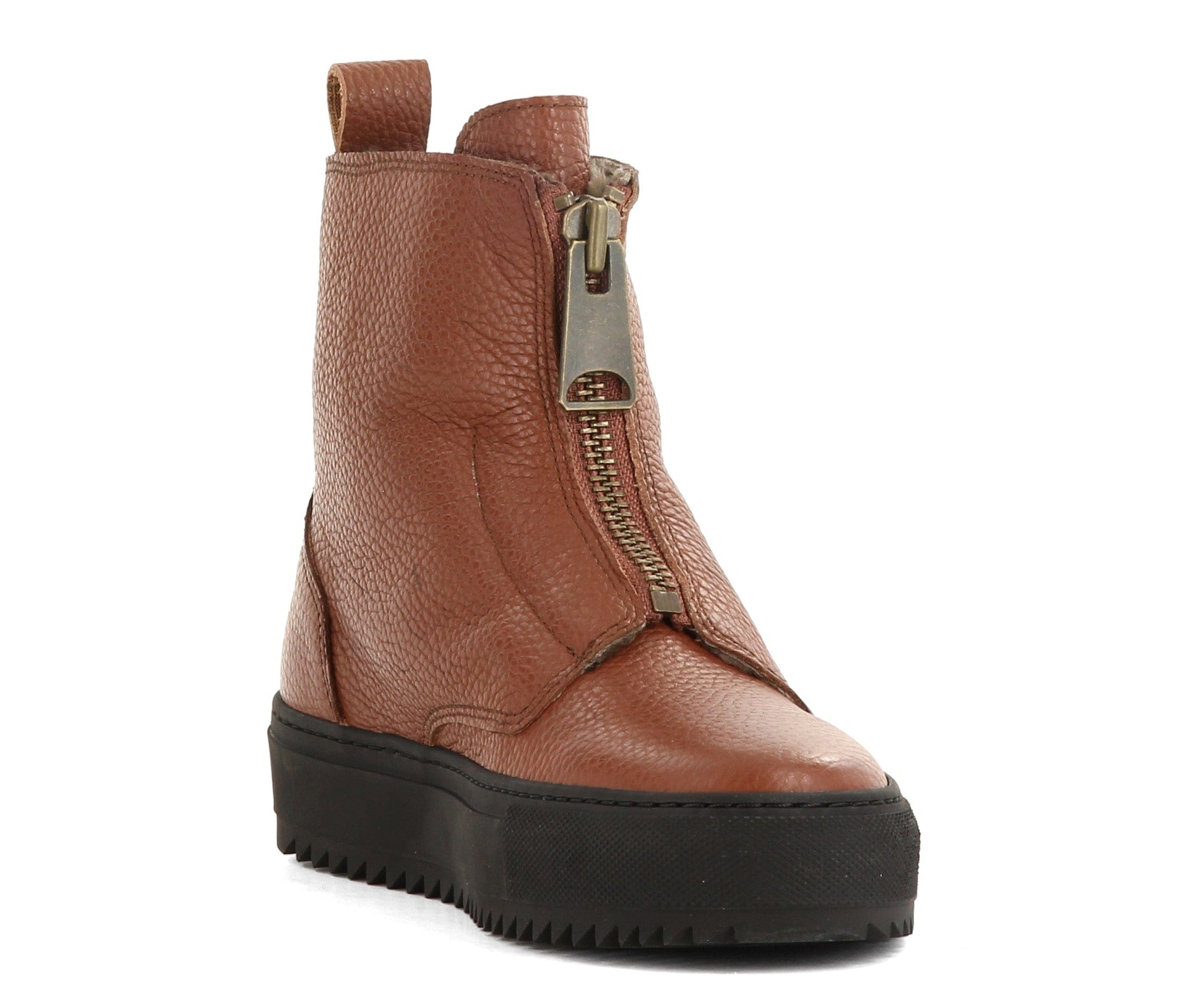 Sapatos Sneakers Molly sneaker med fór, Cognac