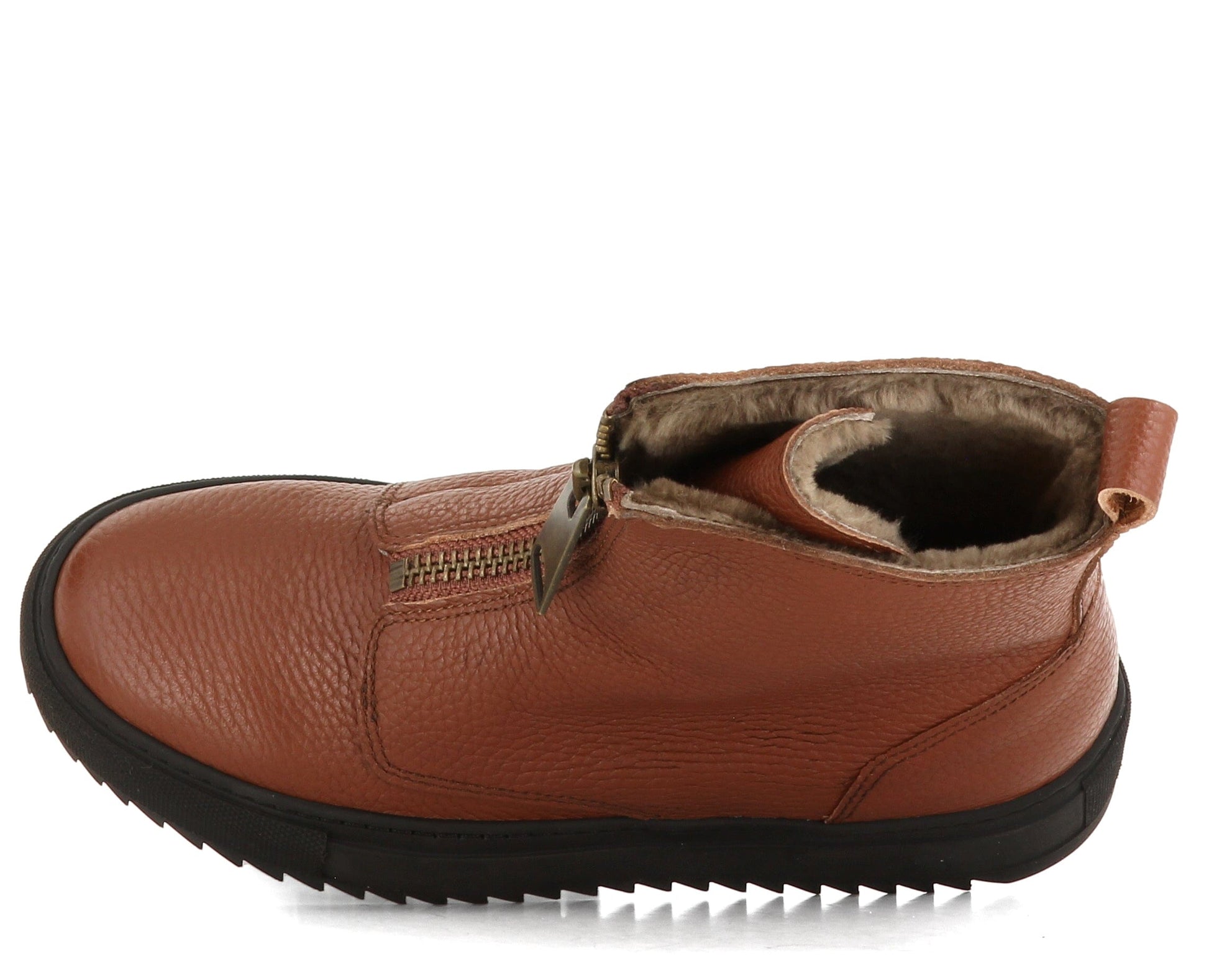 Sapatos Sneakers Molly sneaker med fór, Cognac