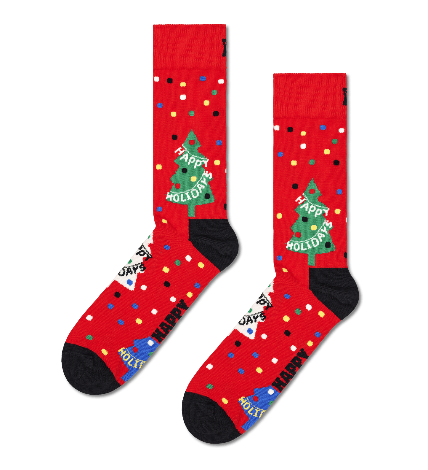 Sapatos Sokker Happy Holidays sock (36-40), Rød