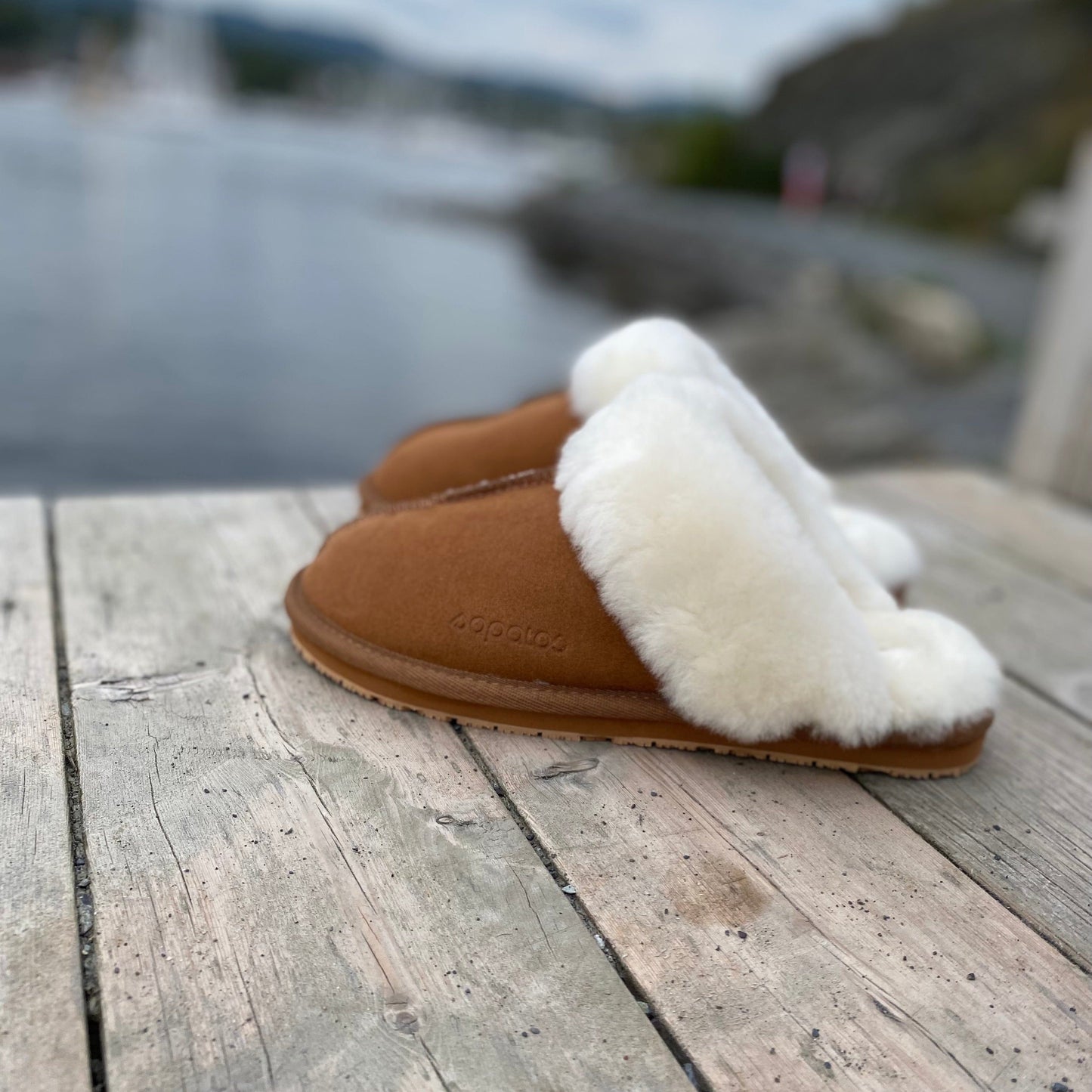 Sapatos Tøfler Røros tøffel | Cognac