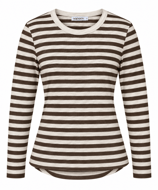 Sapatos Topper Sia longsleeve | Brun striper