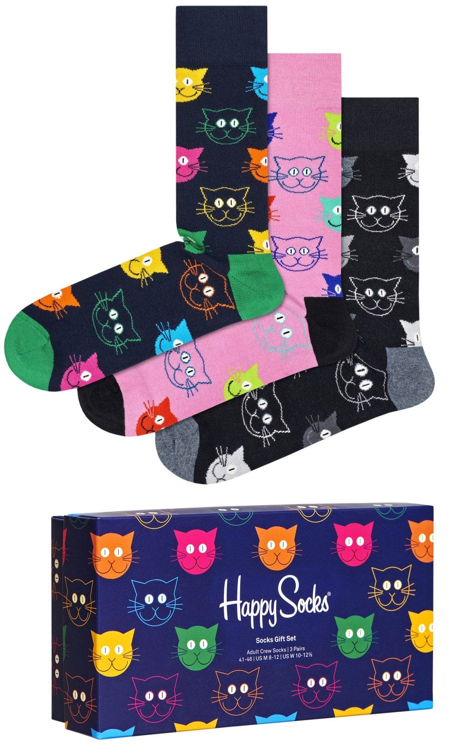 Happy Socks Sokker MIXED CAT GIFTBOX (36-40) Div Sapatos
