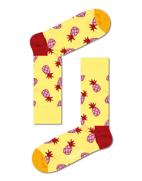 Happy Socks Sokker Pineapple Sock (36-40) Gul Sapatos