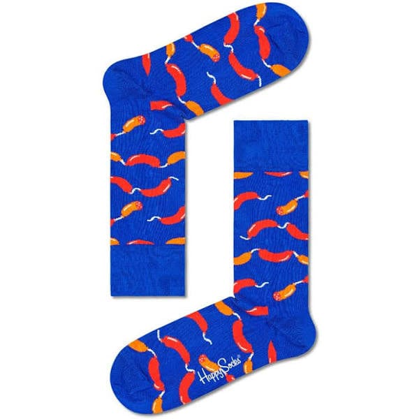Happy Socks Sokker Sausage Sock (41-46) Blå Sapatos