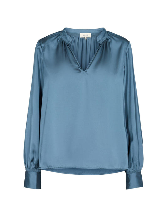 Levete Room Bluser Wave 4 Blouse Blå Sapatos