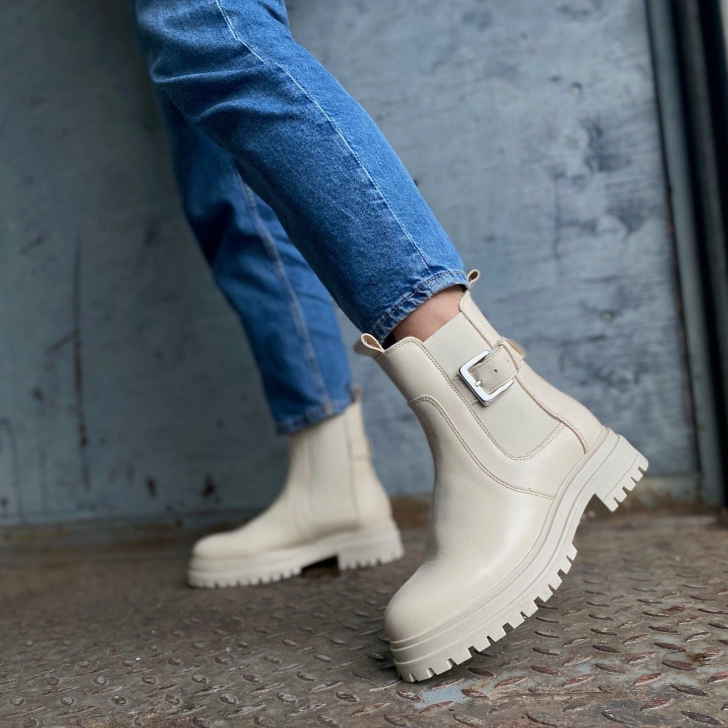 Sapatos Casual Boots Talina boots Offwhite Sapatos