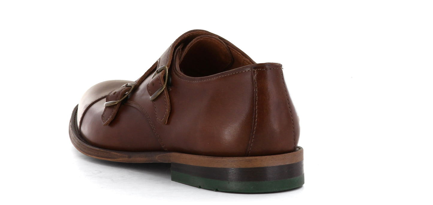 Sapatos Dressko Carl monkstrap Cognac