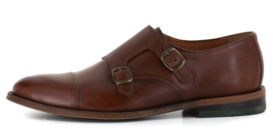 Sapatos Dressko Carl monkstrap Cognac